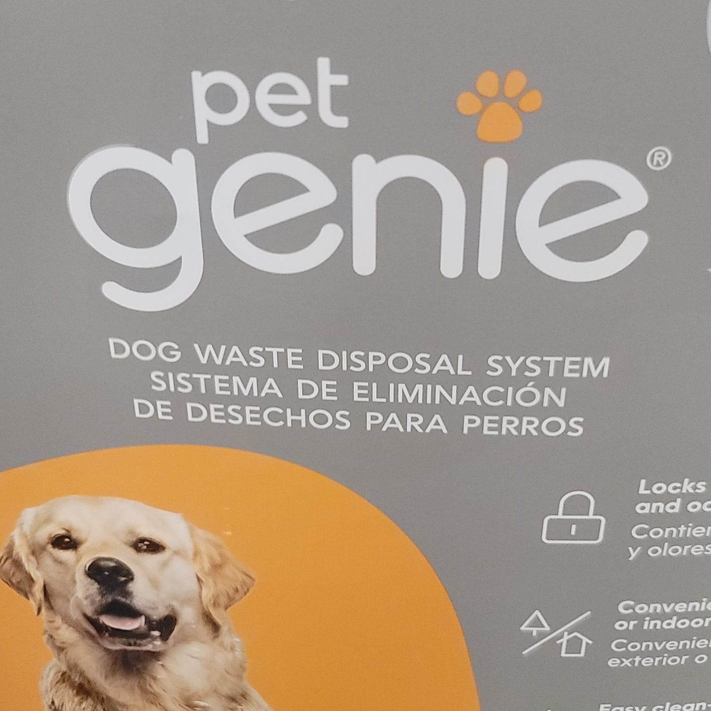 Pet Genie Pail Waste Container System - Gray