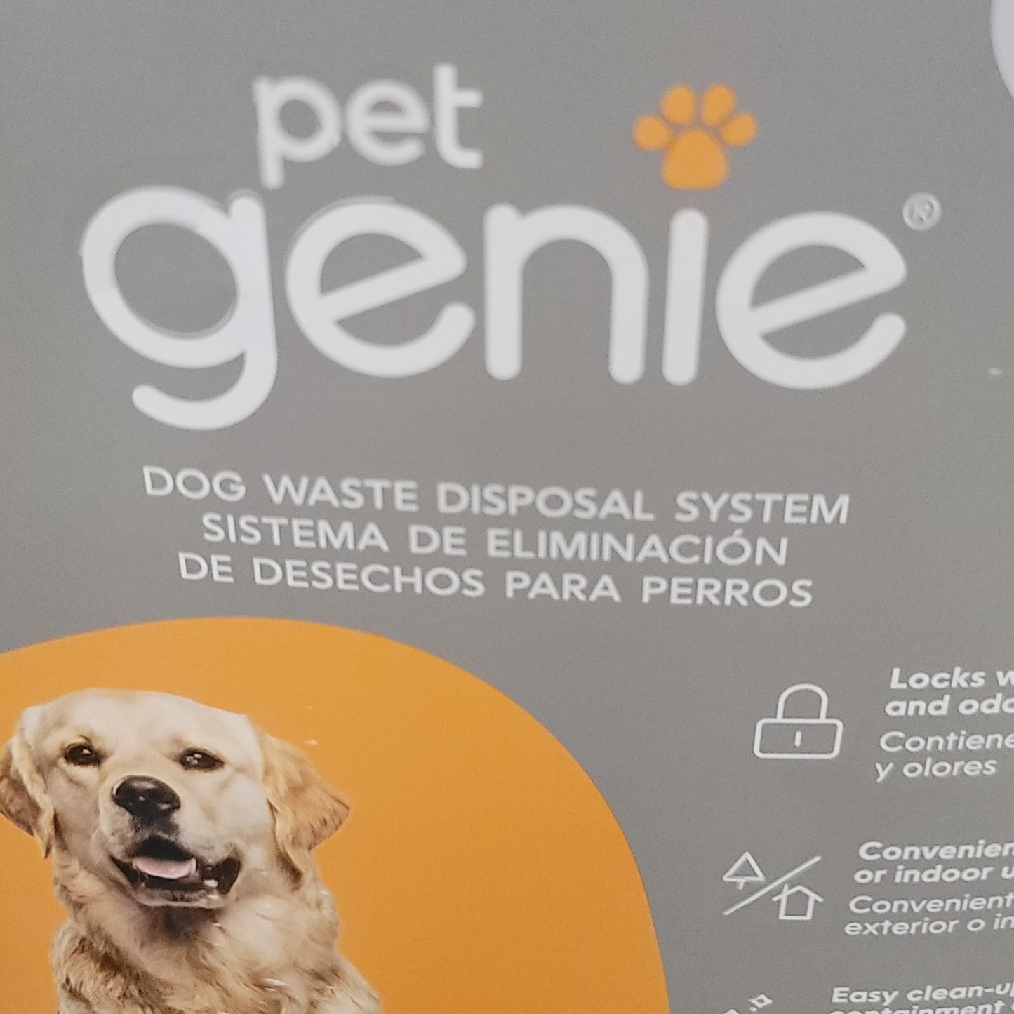 Pet Genie Pail Waste Container System - Gray